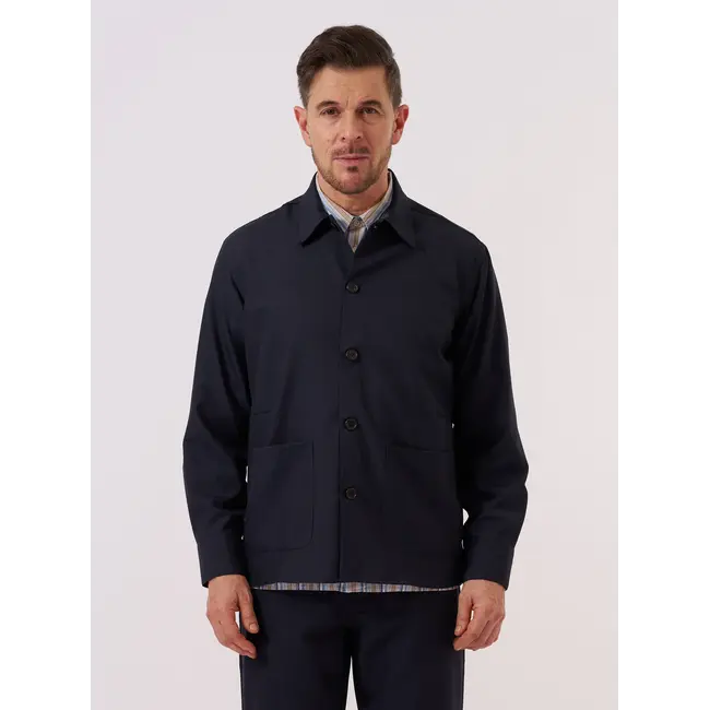 Universal Works Travail Overshirt - Navy