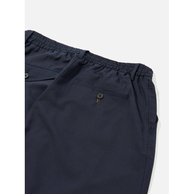 Universal Works Pleated Track Pant - Tropical Suiting / Navy