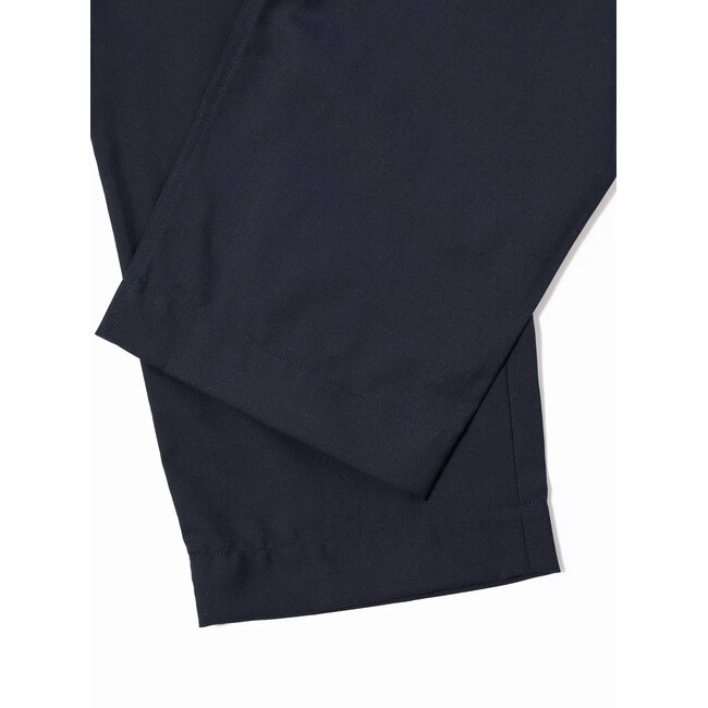 Universal Works Pleated Track Pant - Tropical Suiting / Navy