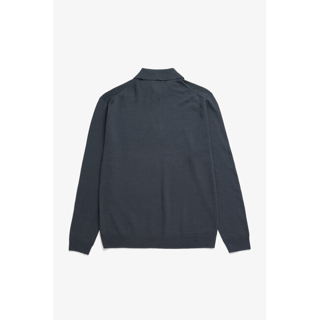 Norse Projects Gudme Cotton Paper Polo - Graphite