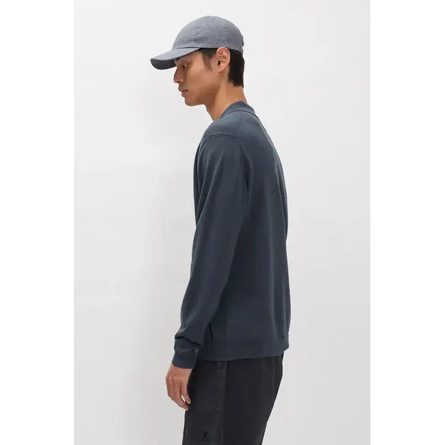Norse Projects Gudme Cotton Paper Polo - Graphite