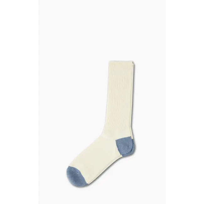 Anonymous Ism American Rib 3P Crew Socks – Indigo