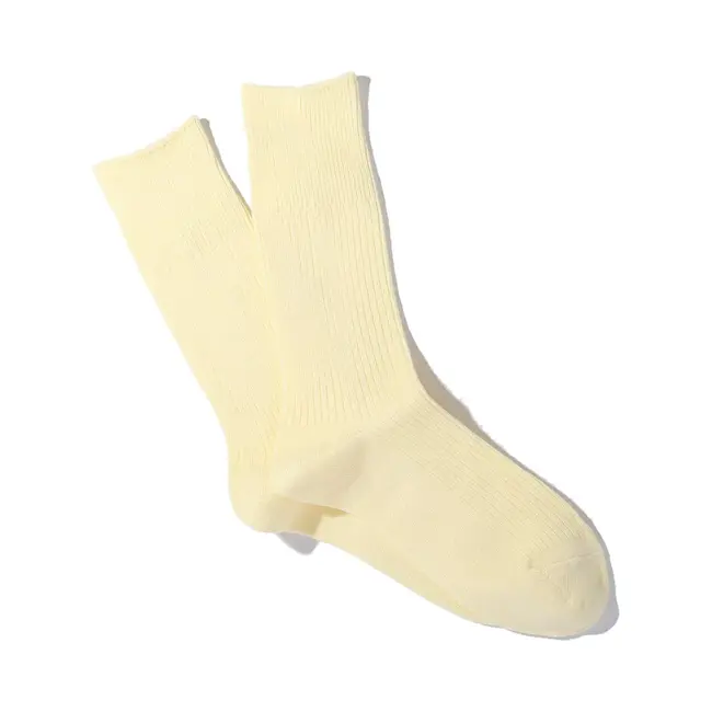 Anonymous Ism Brilliant Crew Socks – Light Yellow