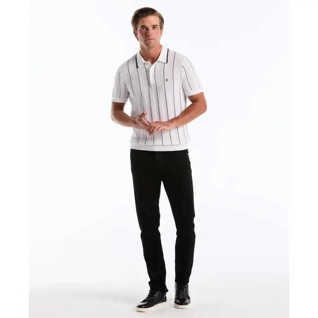 Original Penguin Mesh Polo - Bright White