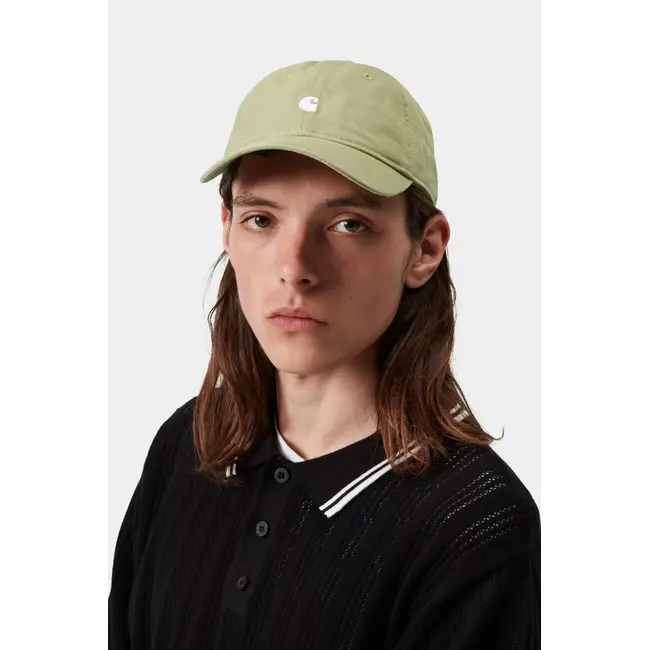 Carhartt WIP Madison Logo Cap - Gentle Green  / White