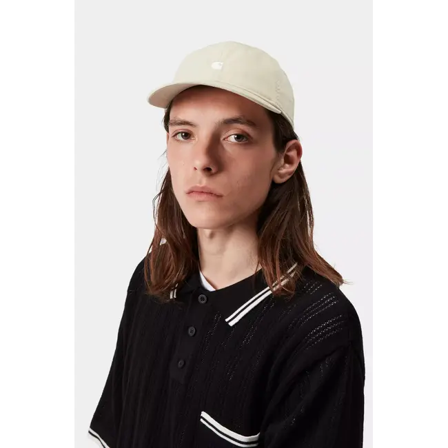 Carhartt WIP Madison Logo Cap - Stone / White