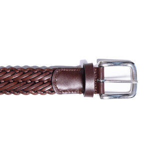 Anderson's Narrow Woven Leather Casual Belt