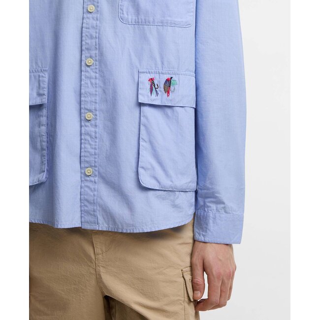 Barbour Barbour x Paul Smith Swale Shirt - Mid Blue