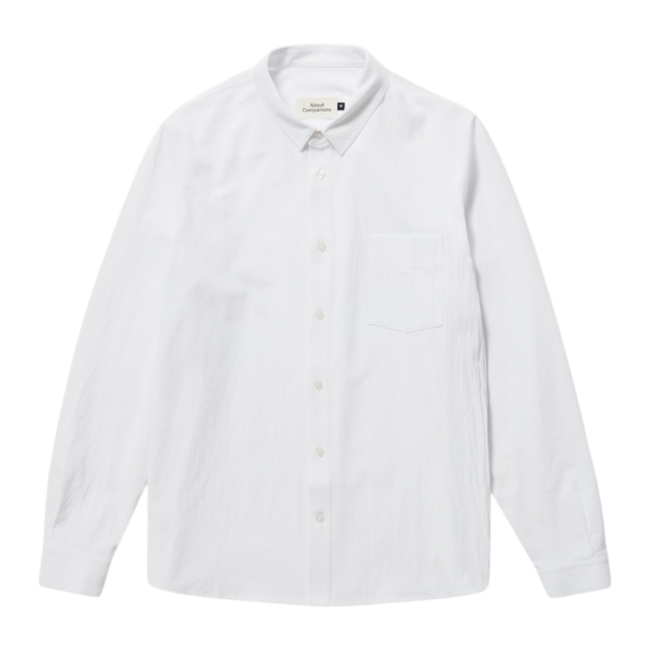 About Companions Simon Shirt - Eco crinkle white