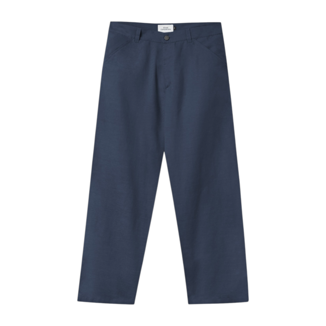 About Companions Carlo Trousers  - Linen Cold Navy