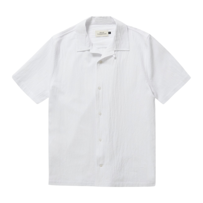 About Companions Kuno Shirt  - Eco Crincle White