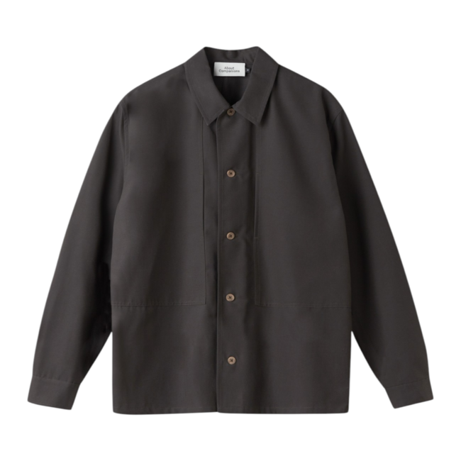 About Companions Owe Overshirt  - Tencel Graphite Brown