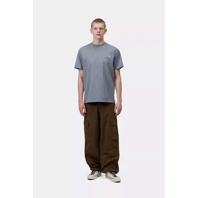 Carhartt WIP S/S American Script T-Shirt – Shady Blue