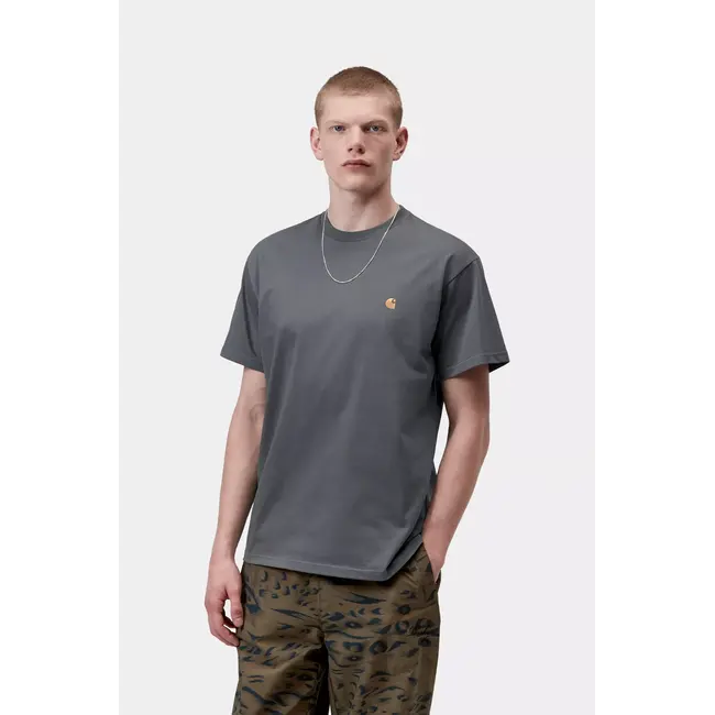 Carhartt WIP S/S Chase T-Shirt – Styx / Gold