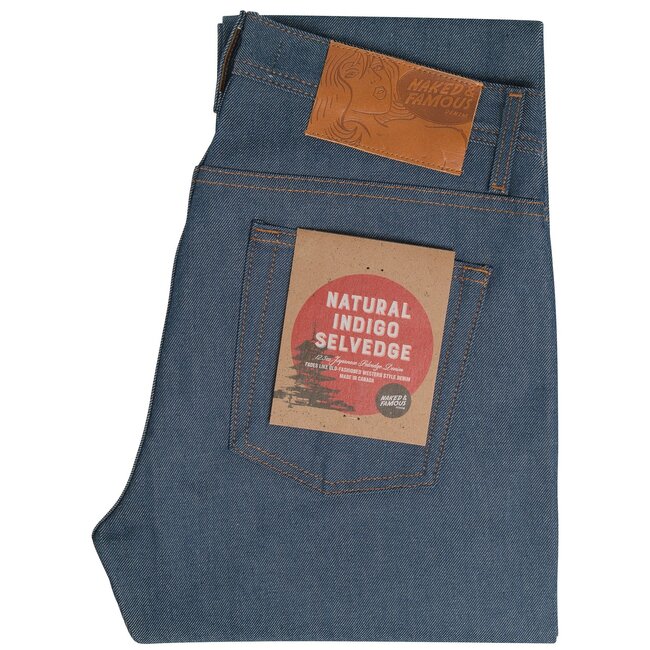 Naked and Famous Denim Weird Guy - Natural Indigo Selvedge