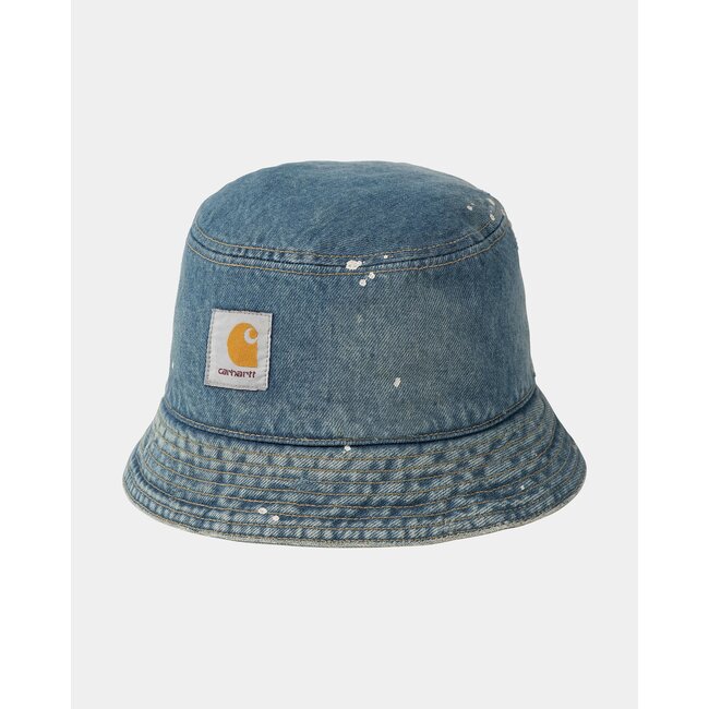 Carhartt WIP Belmar Bucket Hat – Blue Destroy Wash, Splatter