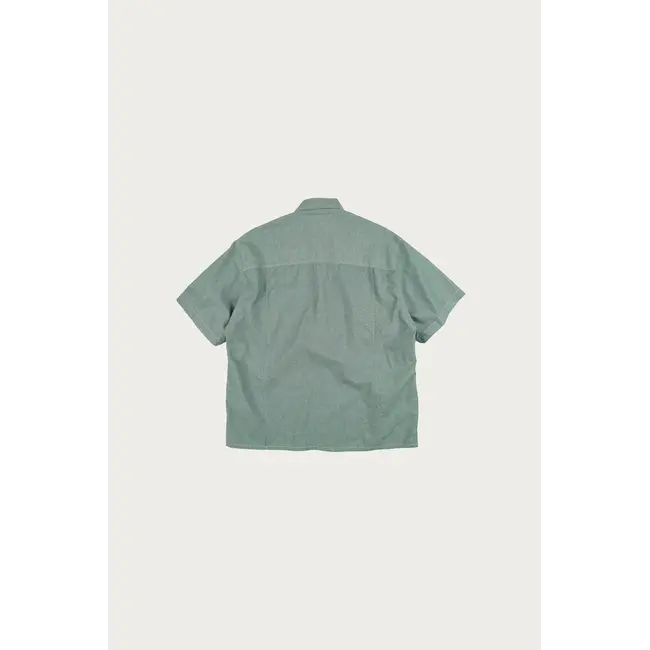 Frizmworks Chambray Big Pocket Half Shirt - Green
