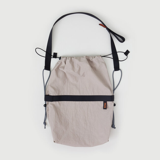 Pack Bags Medium Drawstring Sling - clay grey