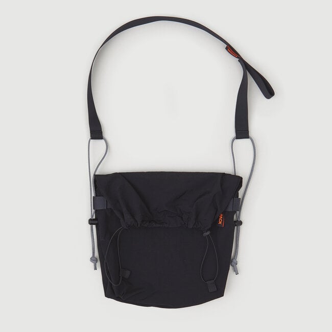 Pack Bags Medium Drawstring Sling - lead black