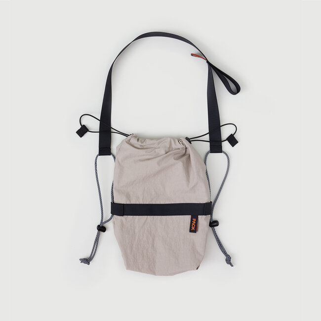 Pack Bags Small Drawstring Sling - clay grey