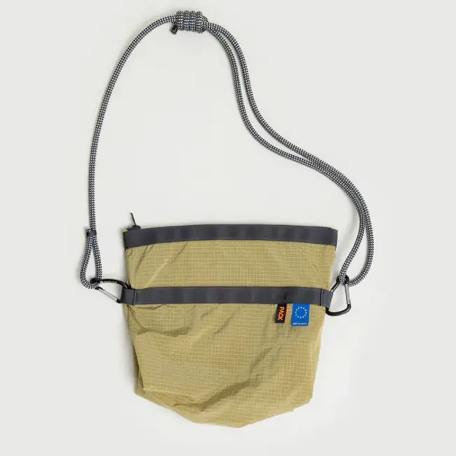 Pack Bags Medium Zip Sling - sulphur green + black