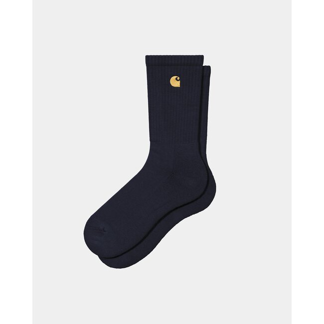 Carhartt WIP Chase Socks – Dark Navy / Gold