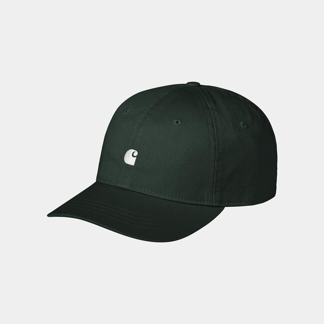 Carhartt WIP Madison Logo Cap - Dark Scarab / White