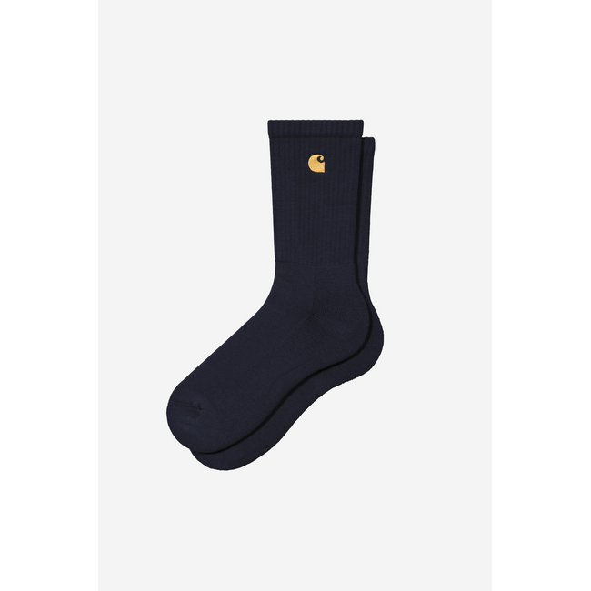 Carhartt WIP Chase Socks – Dark Navy / Gold