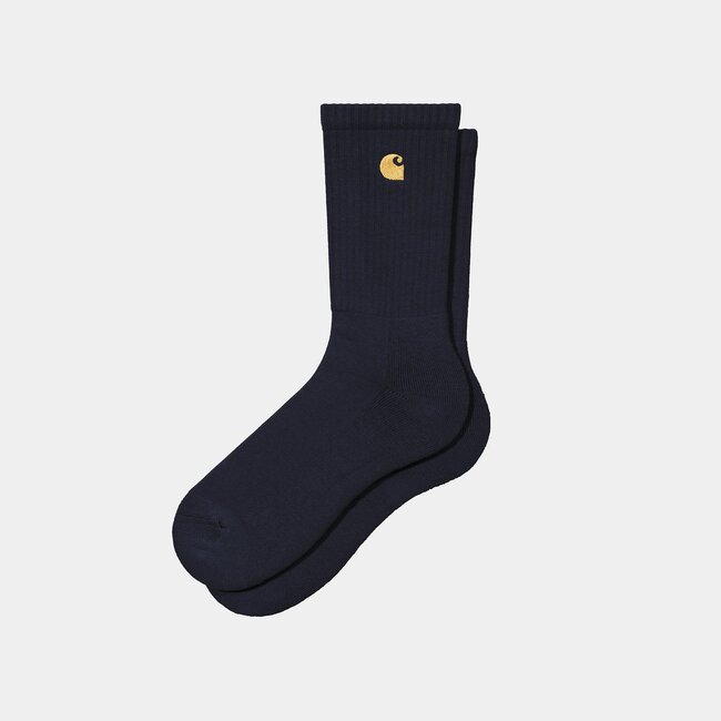 Carhartt WIP Chase Socks – Dark Navy / Gold
