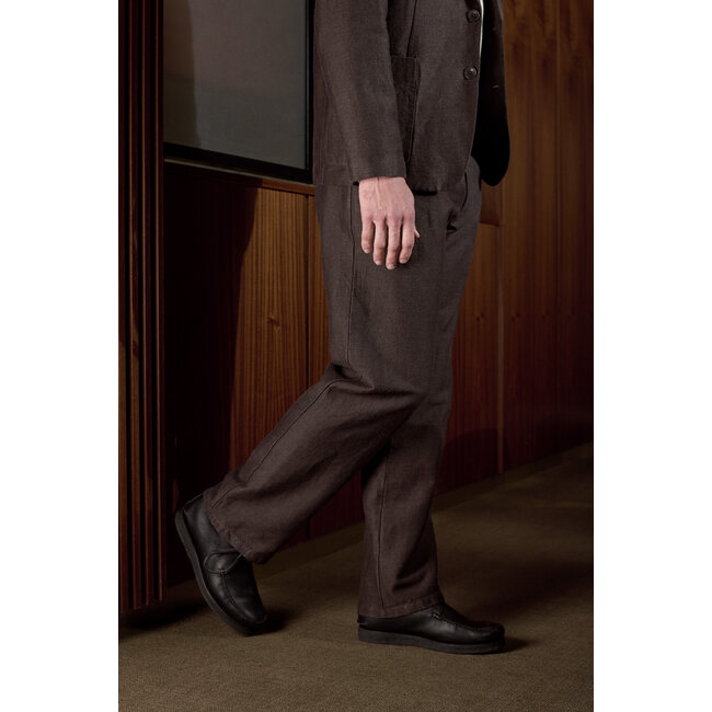 About Companions Waban Trousers  - Winter Linen Coffee