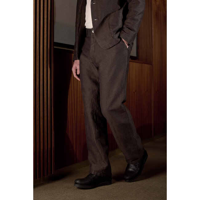 About Companions Waban Trousers  - Winter Linen Coffee