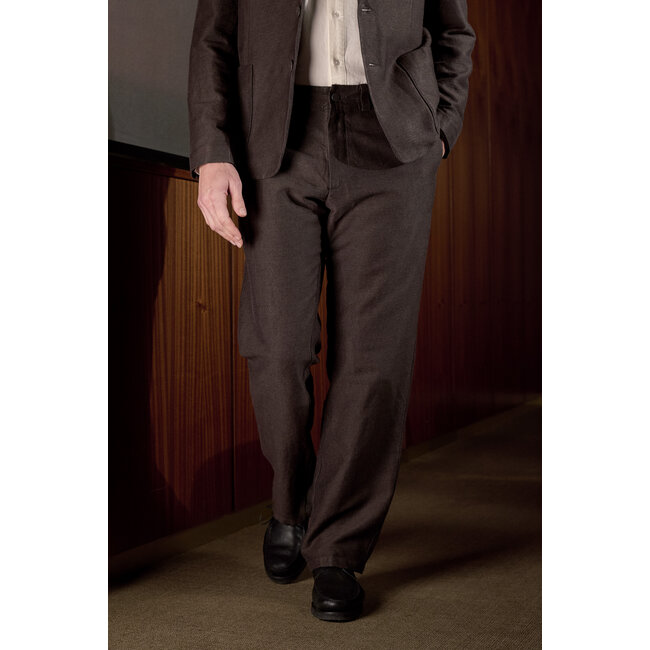 About Companions Waban Trousers  - Winter Linen Coffee