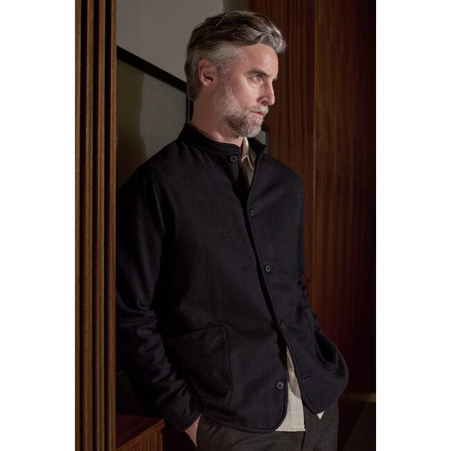 About Companions Ben Jacket  - Eco Flannel Black
