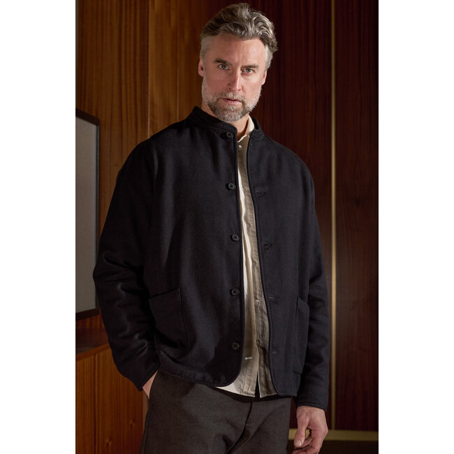 About Companions Ben Jacket  - Eco Flannel Black