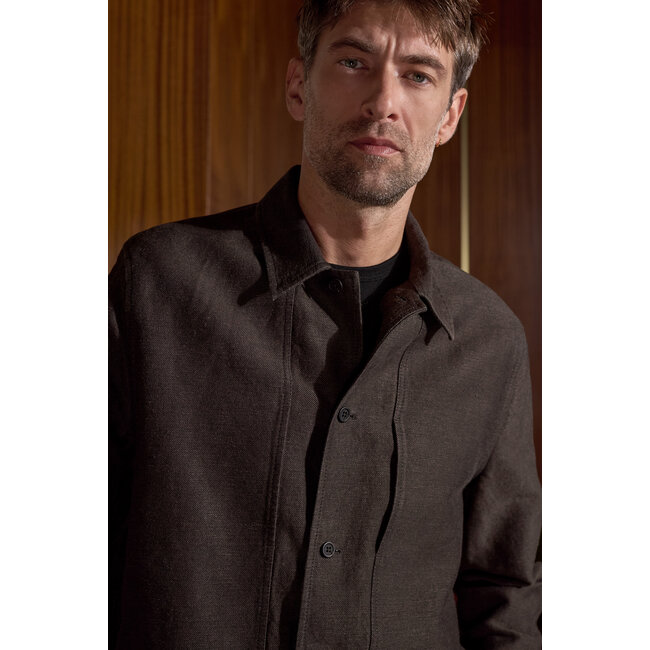 About Companions Owe Overshirt  - Winter Linen Coffee