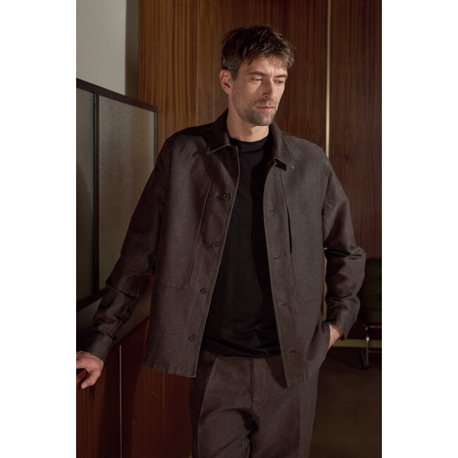 About Companions Owe Overshirt  - Winter Linen Coffee