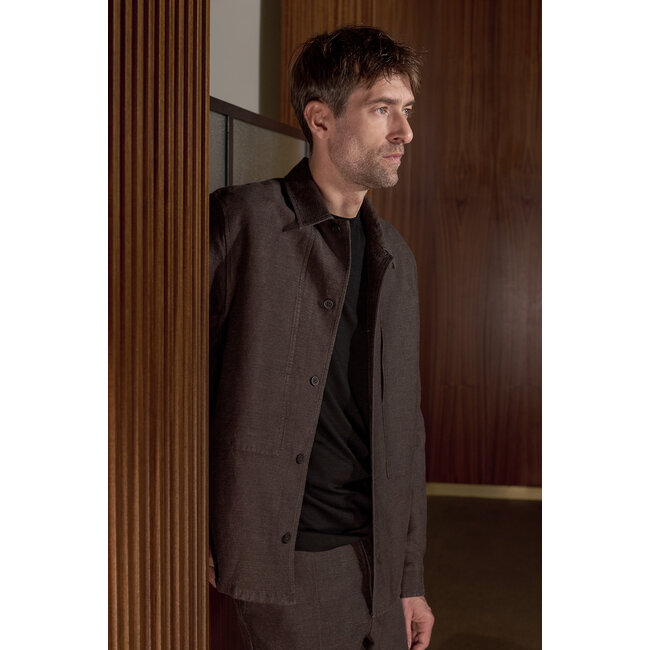 About Companions Owe Overshirt  - Winter Linen Coffee