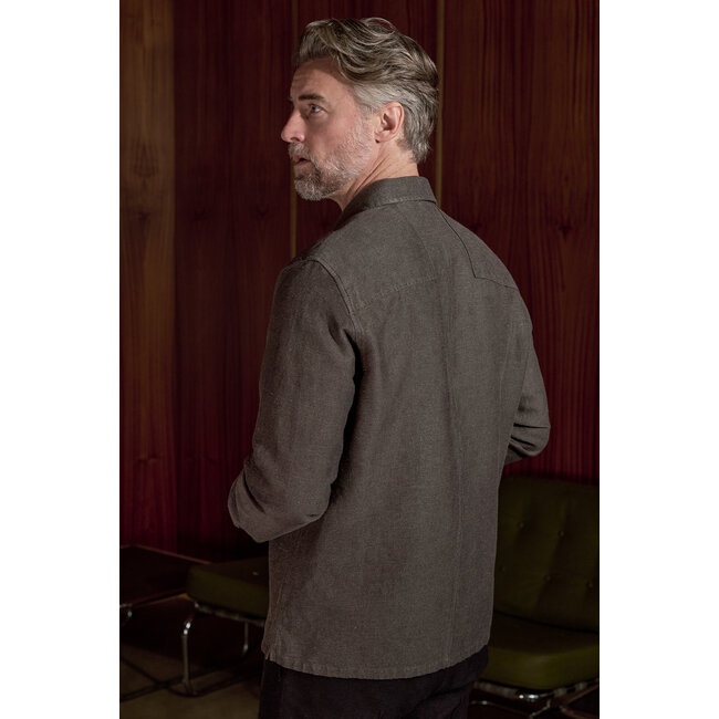 About Companions Owe Overshirt  - Winter Linen Taupe