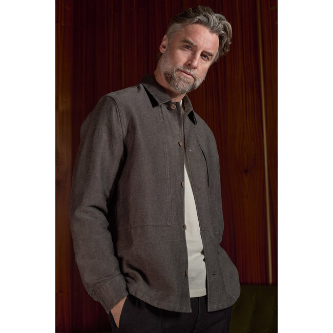 About Companions Owe Overshirt  - Winter Linen Taupe