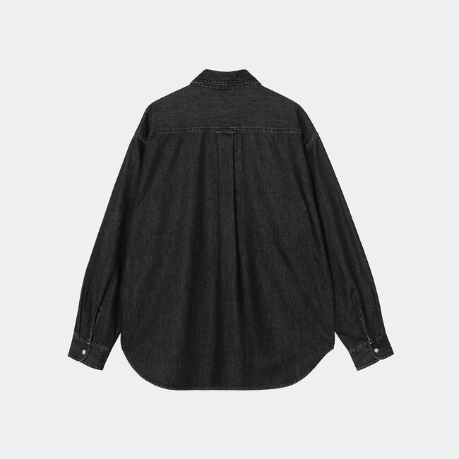 Carhartt WIP L/S Lucas Shirt - Black stone washed