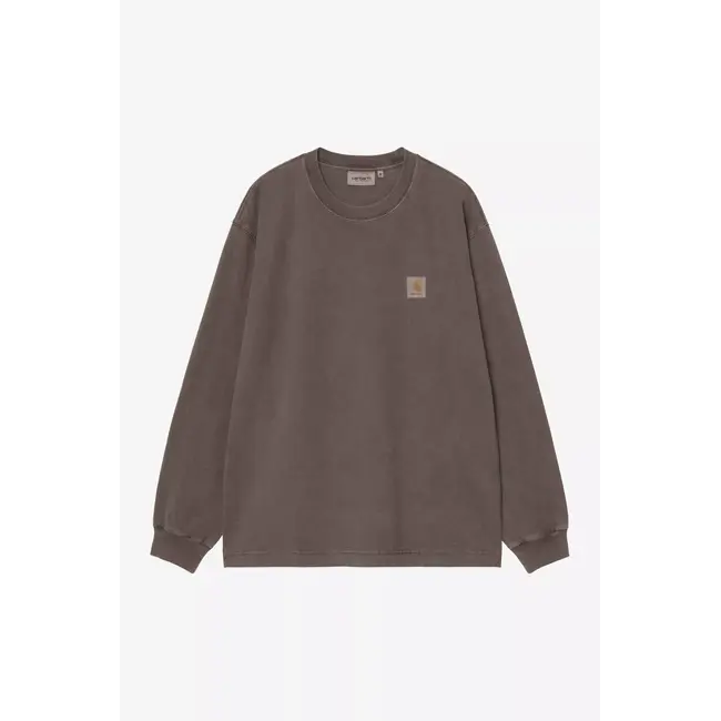 Carhartt WIP L/S Vista T-Shirt - Tobacco garment dyed