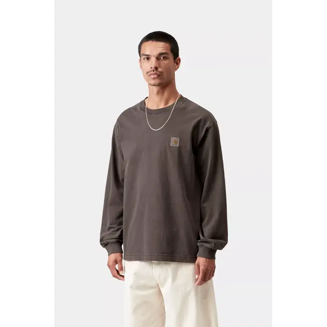 Carhartt WIP L/S Vista T-Shirt - Tobacco garment dyed