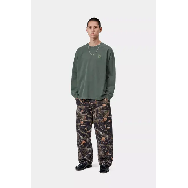 Carhartt WIP L/S Vista T-Shirt - Dark Scarab garment dyed