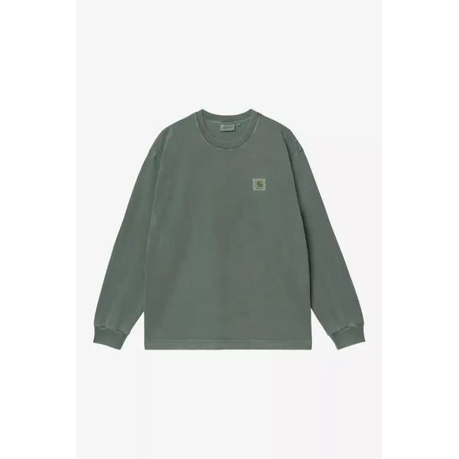 Carhartt WIP L/S Vista T-Shirt - Dark Scarab garment dyed