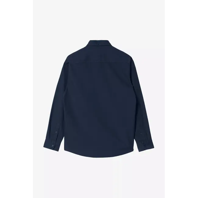 Carhartt WIP L/S Bolton Shirt - Dark Navy garment dyed