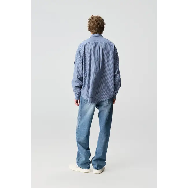 Adnym Atelier Sergeant Shirt - Blue Stripe