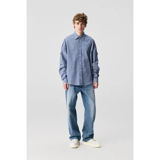 Adnym Atelier Sergeant Shirt - Blue Stripe