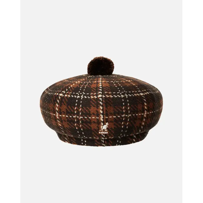 Kangol New Heritage Flat Cap - Espresso Check