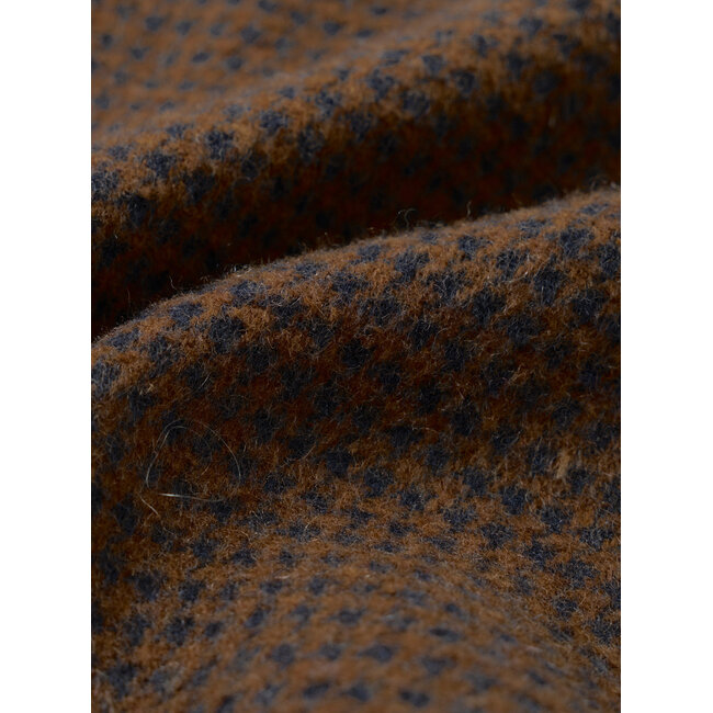 Universal Works Stan Coat - Navy/Brown