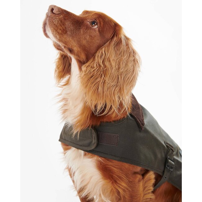Barbour Slykoil Wax Dog Coat - Olive